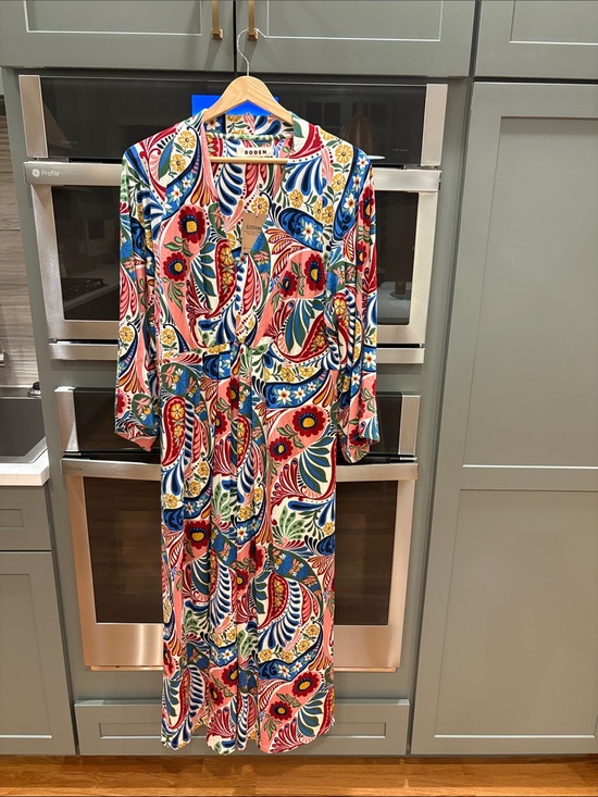 Boden Dresses & Skirts - Boden Coral Multicolor Floral Paisley Maxi Dress with Pockets